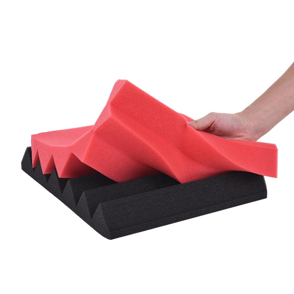 12 упаковок студийной акустической пены, губчатых панелей, плитки, звукопоглощающей звукоизоляционной пены, треугольника