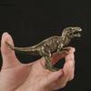 Antique Brass Dilophosaurus Dinosaur Statue Desk Toy Ornaments Decorations Vintage Copper Tyrannosaurus Figurines Craft