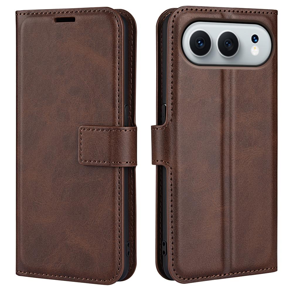 For Honor 500 5G Stand Case Anti-Scratch Calf Texture Leather Phone Cover