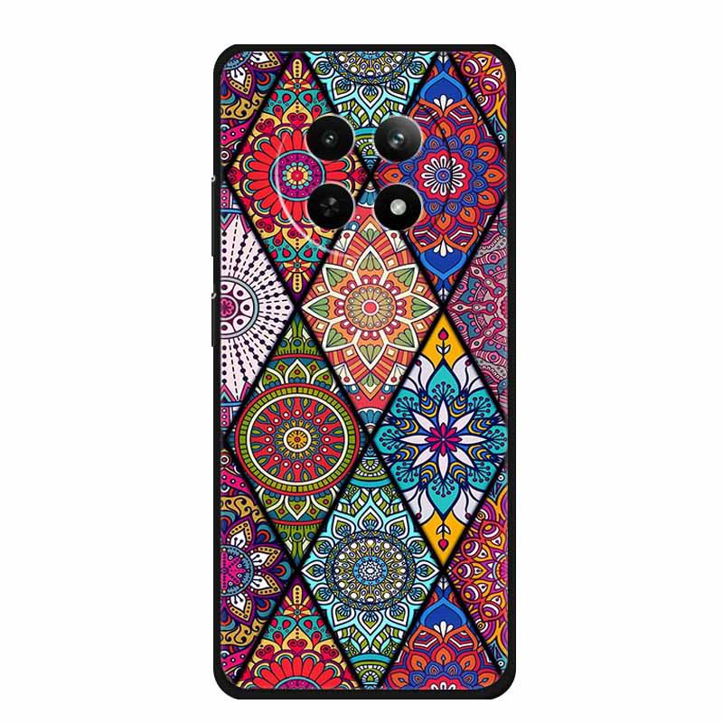 Чехол для телефона Realme 12 5G: Цветная тисненая painting, Ударопрочная с вогнуто-выпуклой текстурой - 1 шт.