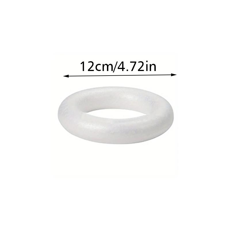 1PC DIY Model Wedding Party Decorations Polystyrene Foam Ring Festival DIY Supplies Round Ring ForDIY Crafts 5/7/8/10/12/15/20cm