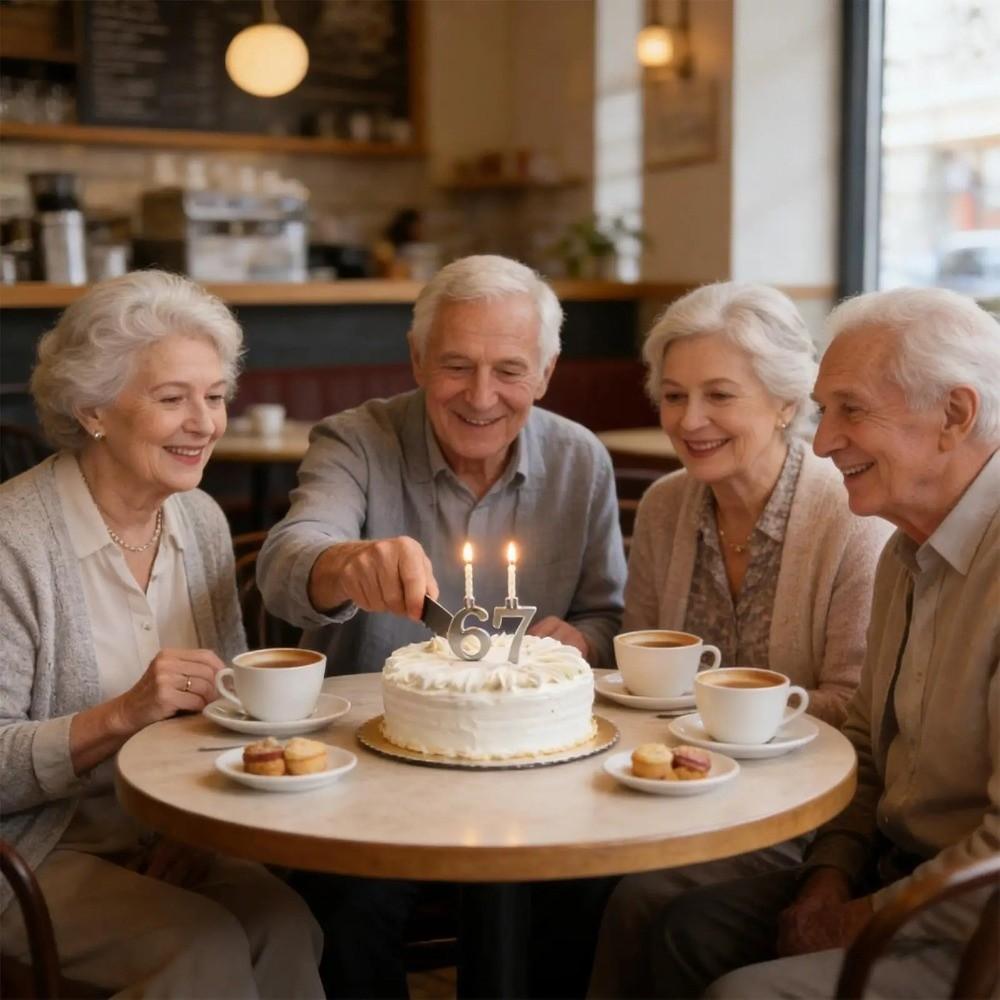 Stainless Steel Number Birthday Candle Holder Reusable Cake Candlestick Anniversaries Event