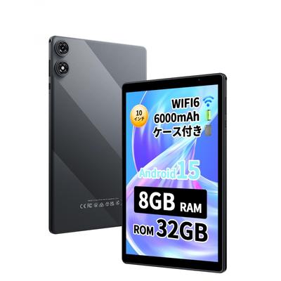 PRITOM Android 8 ГБ ОЗУ 32 ГБ ПЗУ 6000 мАч WiFi GMS со специальным серым 10-дюймовым Wi-Fi планшетом, 15, + ПЗУ, 1280800 Дисплей, Батарея, 6, Сертифицированный,