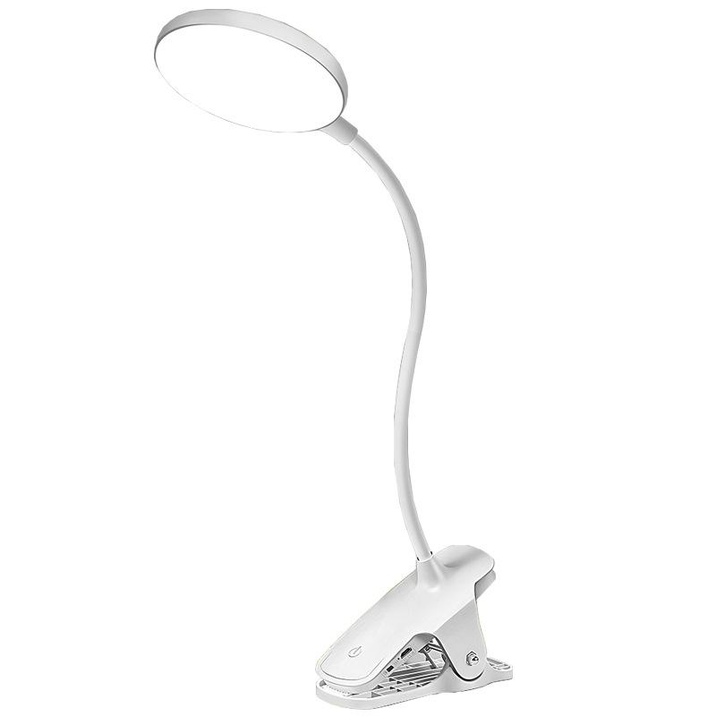 Kuailingtong LED Clip Desk Lamp - New Chinese Style, USB Charging, Dual-use, Eye Protection for Children's Room.