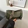 Vintage Saddle Crossbody Bags for Women Fashion Trend Small PU Leather Luxury Design Pillow Shoulder Bag