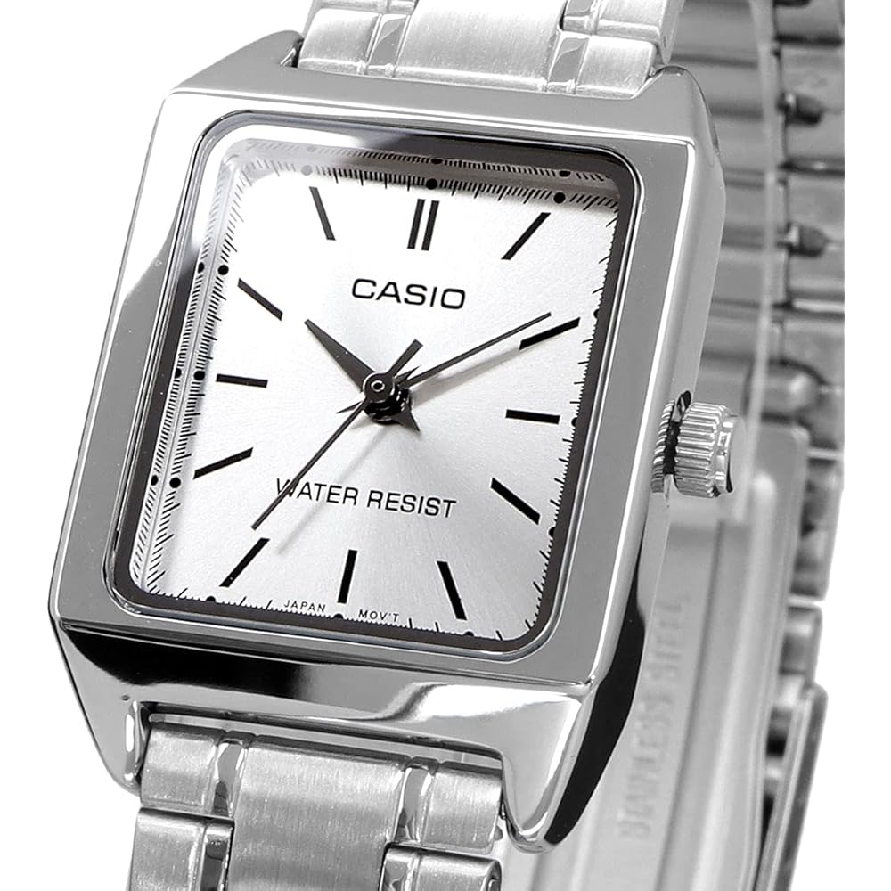 Casio Стандартные Женские Кварцевые Наручные Часы LTP-V007D-7E Серебристый Металлический Ремешок Импортная Модель