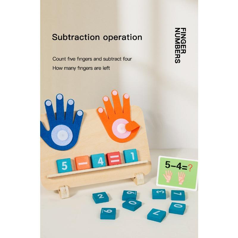 Montessori Math Finger Cognition Addition Enlightenment Early Educational Arithmetic Toy