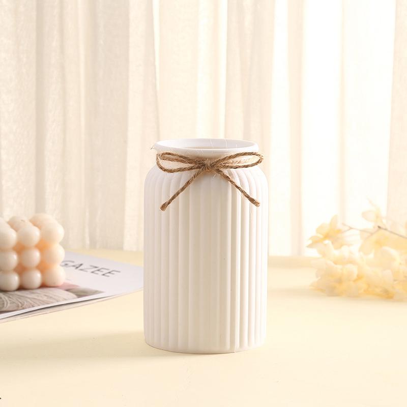 Современная скандинавская пластиковая ваза для цветов, розовый, синий, белый горшок, корзина, для дома, украшение гостиной, орнамент, композиция