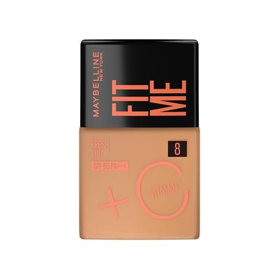 New York Fit Me Fresh Liquid Tint With SPF 50 Vitamin C Shade 08, Natural Coverage Skin Tint 30ml