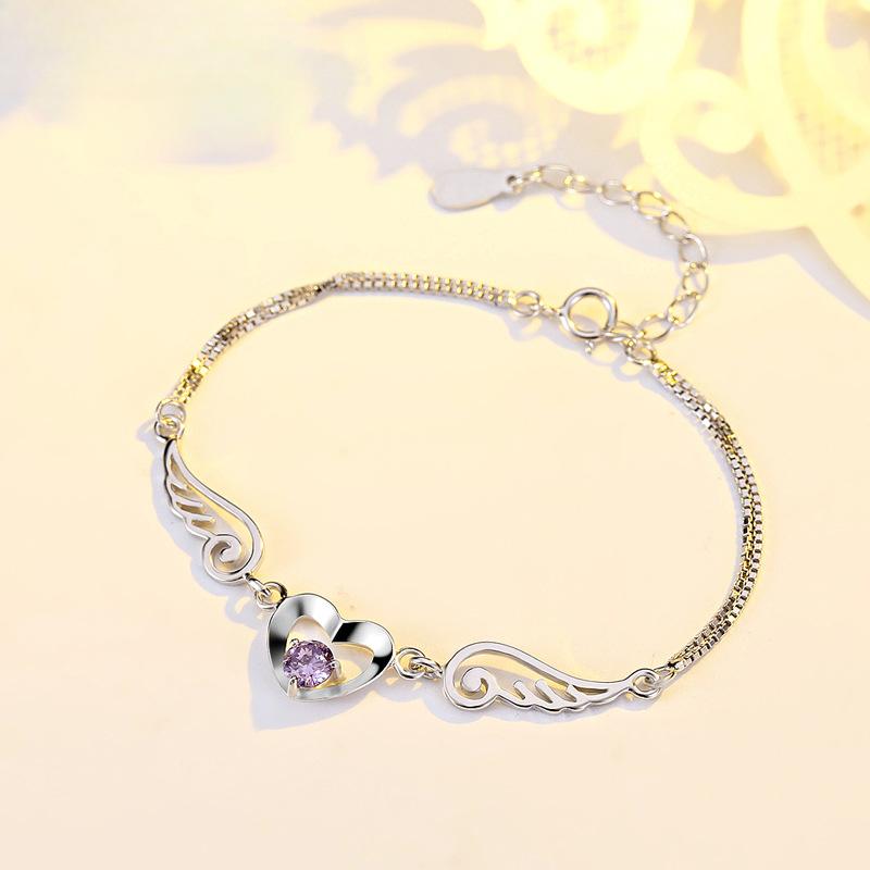 Jewelry Angel Wings Crystal Bracelet Love Fashion Diamond Zircon Bracelet Female Ins