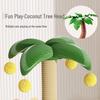 Coconut Tree Cat Condo with Integrated Bed