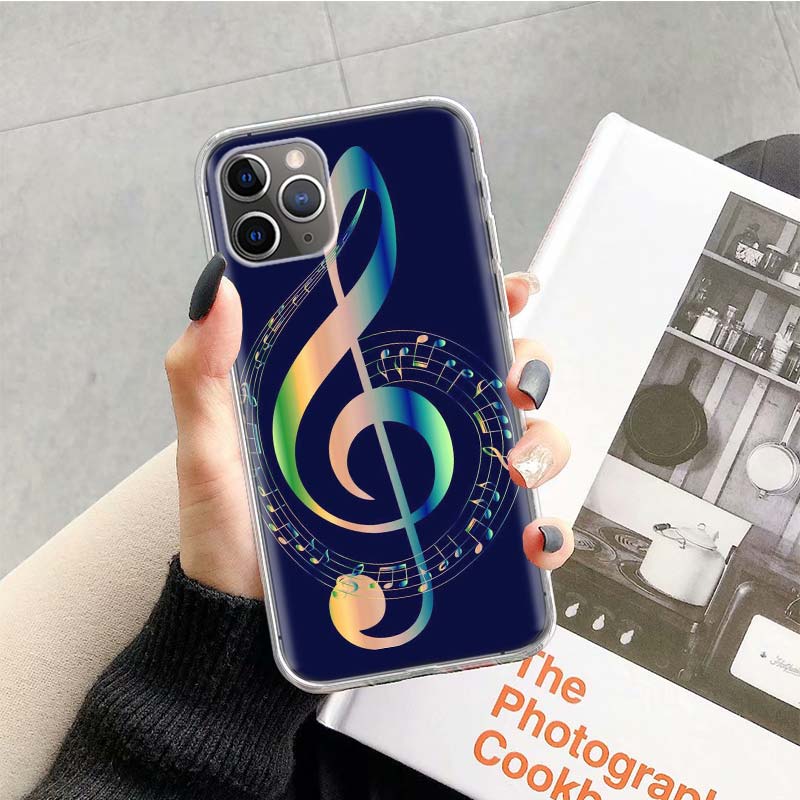 old musical note Music Phone Case For Apple iPhone 17 Air 16 15 Plus 14 + 13 Mini 12 11 Pro Max 7 8 SE 16Max Soft Shell Cover Co