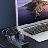 USB 3.0 Удлинительный Хаб с 7 Портами и Индивидуальными Светодиодными Индикаторами для Эффективной Передачи Данных на Компьютер