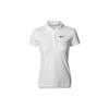 Logo Printed Breathable Short Sleeve Polo Shirt Women Tops White 830422-100