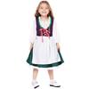 Children Girls Kids Princess German Beer Oktoberfest Dress Blouse Apron Set Maid Halloween Cosplay Costumes Role Play Outfit
