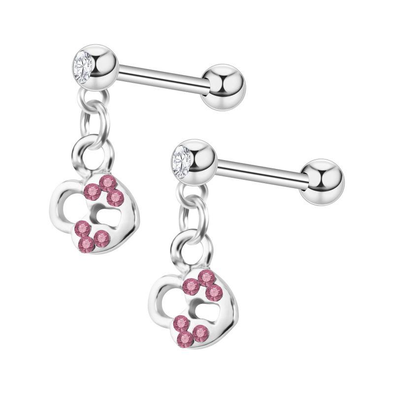 Luxury Metal Leaf and Mushroom Pendant Earrings