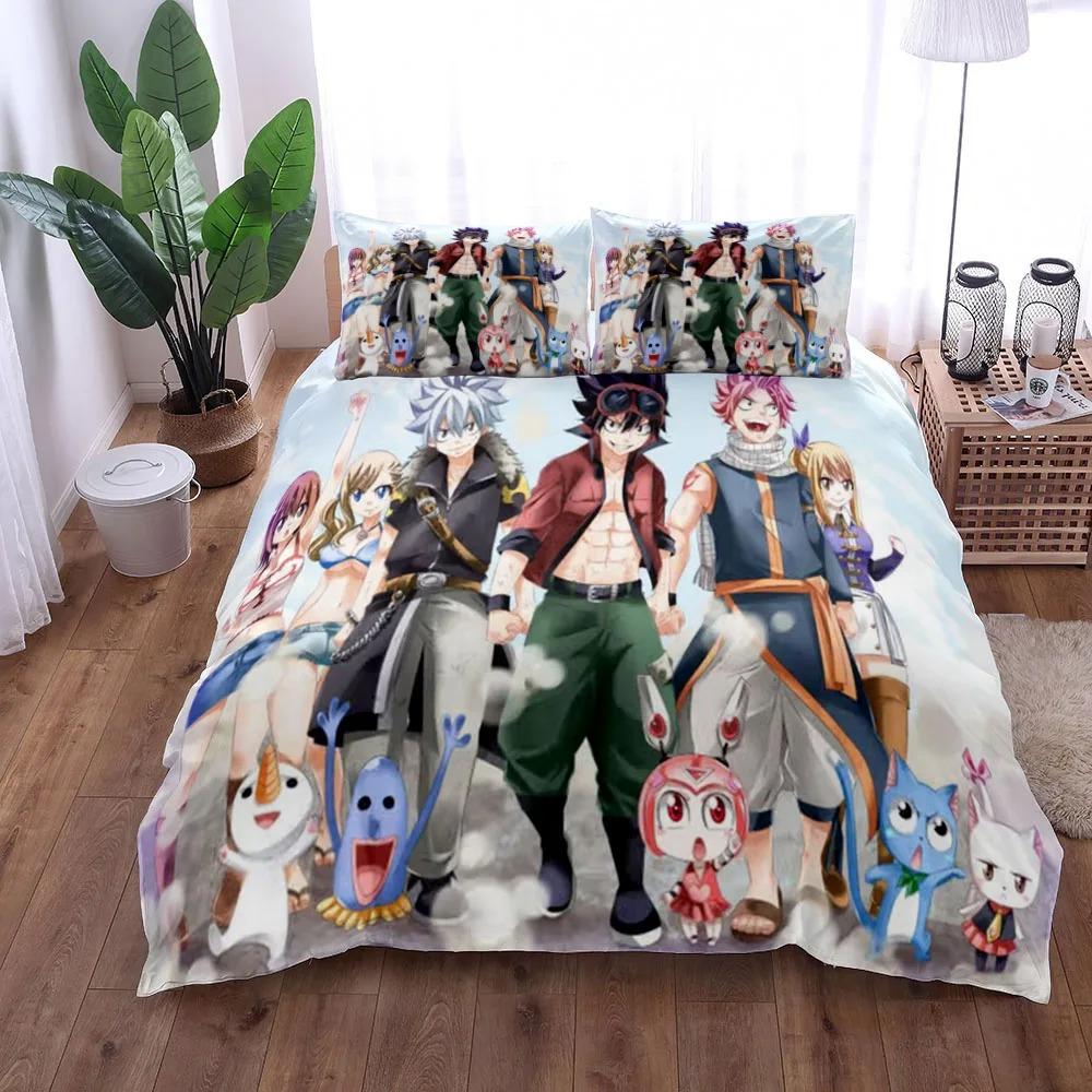 3D Print Anime Edens Zero Anime Duvet Cover Set UK Single Double King US Twin Full Queen Size Anime Bed Linen Set Home Textiles