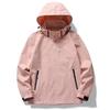 Mens Waterproof Windproof Hiking Jacket Outdoor Raincoat Lightweight Hooded Shell Coat Couples