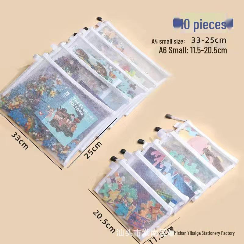 Прозрачная сумка для хранения конструктора Лего с молнией