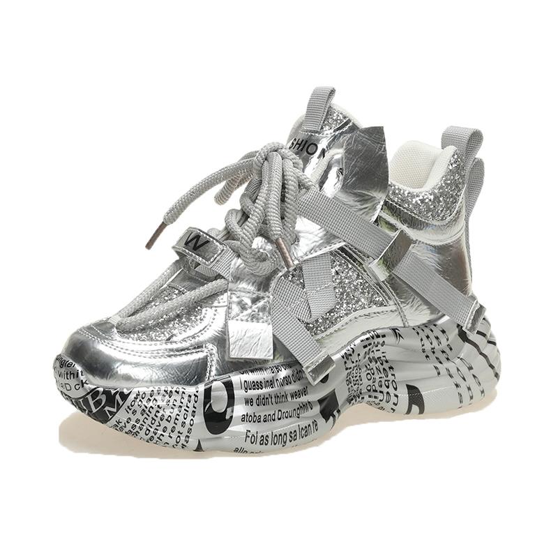 Fashion Autumn Sneakers for Women Vulcanized Shoes Outdoor Lace-up Height-increasing Women's Shoes Versatile Womens Walking Casual Shoes