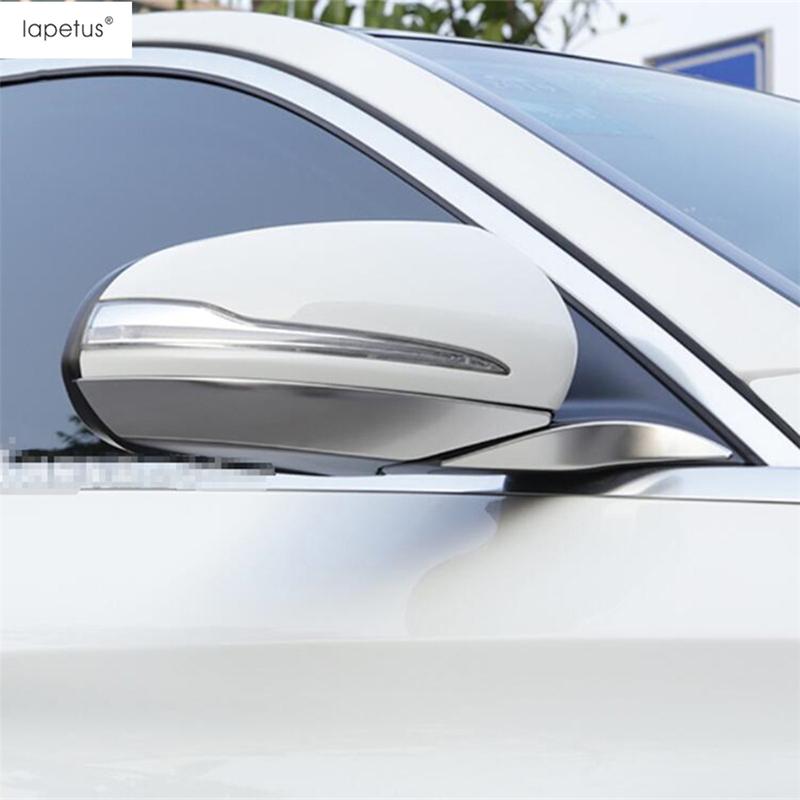 Side Rearview Mirror Strip Cover Trim For Mercedes Benz C CLASS W205 Sedan 2014 - Stainless Steel Accessories Exterior Kit