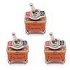Hyack Toggle Switch, 4-Legged, 2-Gear, Double Pole Single Throw, 15A, 250V, Pack of 3