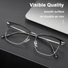 Brand Half-frame Glasses Frame Fashion Alloy Square Eyeglasses Classic Eyebrow Line Design Male Ultralight Business Spectacles