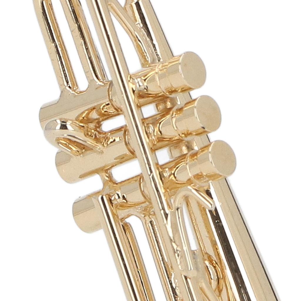  ature Trumpet   Brass Exquisite Design Romantic     Trumpet Model with Stand Case for Desk Bookshelf