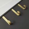 Gold Wall Hook Brass Coat Hook Sticky Furniture Hardware  for Kitchen Bathroom
