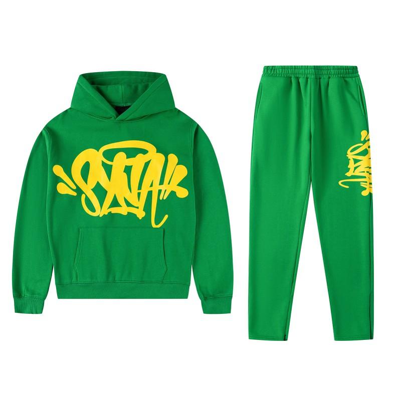 SynaWord Hoodie Sweatpants Set Men Women Hip Hop Streetwear Casual Couple Outfit 2025