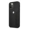 Etui do iPhone 12 BMW Hardcase Skórzane Czarny