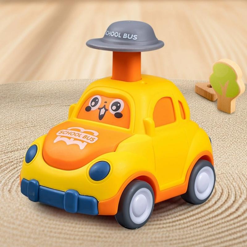 Детская толкающая машинка для мальчиков и девочек, мультяшная инерционная игрушка, школьный автобус, детский сад, детская игрушка