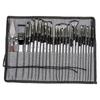 24Pcs Professional Paintbrush with Storage Case, Flat/Round/Fan/ Pointed Tip for Oil Acrylic Watercolor Rock Painting