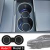 Для Tesla Model Y Juniper Model 3 2026 2026 Вставка-подстаканник Коврик-подставка Органайзер на центральную консоль для Model Y 3 Аксессуары