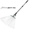 15-Tooth Retractable Garden Rake
