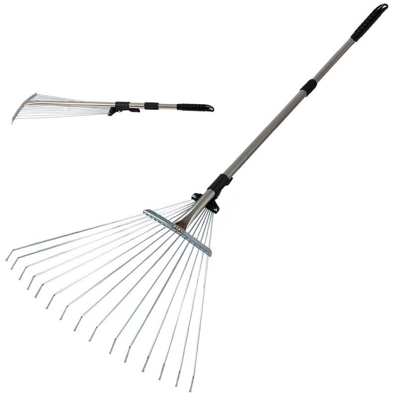 15-Tooth Retractable Garden Rake