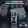 Пуско-зарядное устройство 8000А с компрессором 26800 мАч 160 PSI Портативный аккумуляторный стартер для всех бензиновых 12-литровых дизельных автомобилей с 3,4 л