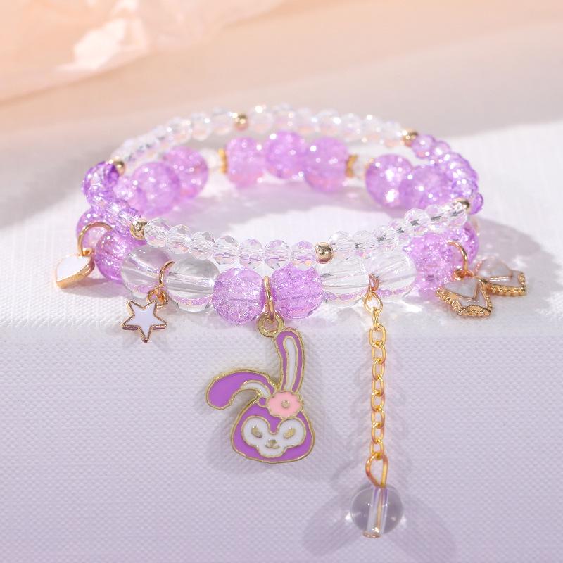 Браслет дружбы из хрустальных бусин Cinnamoroll & My Melody - Высококачественное универсальное женское украшение