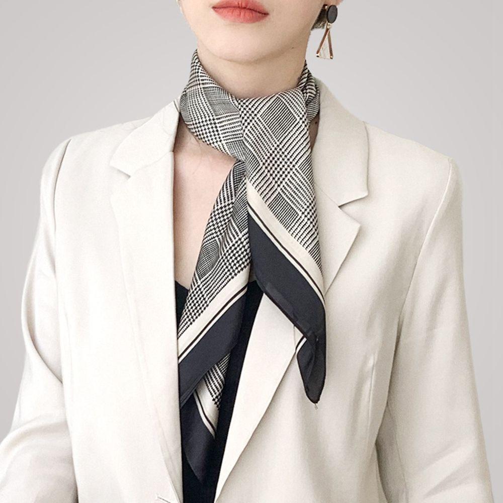 Accessories Silk Scarf Headband French Printed Scarf Korean Style Scarves Silk Scarf Female Shawl