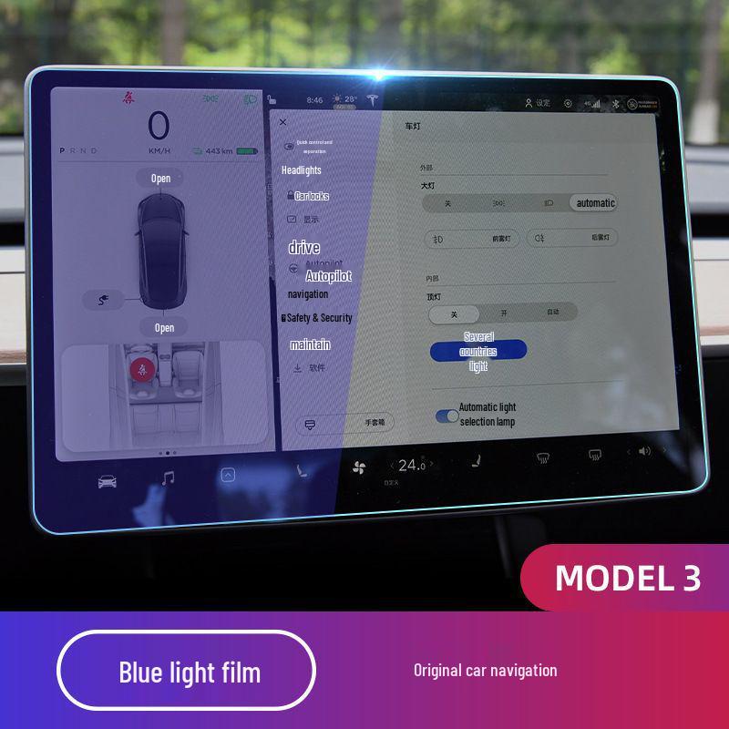 Защитное стекло для экрана навигации Tesla Model 3/Y