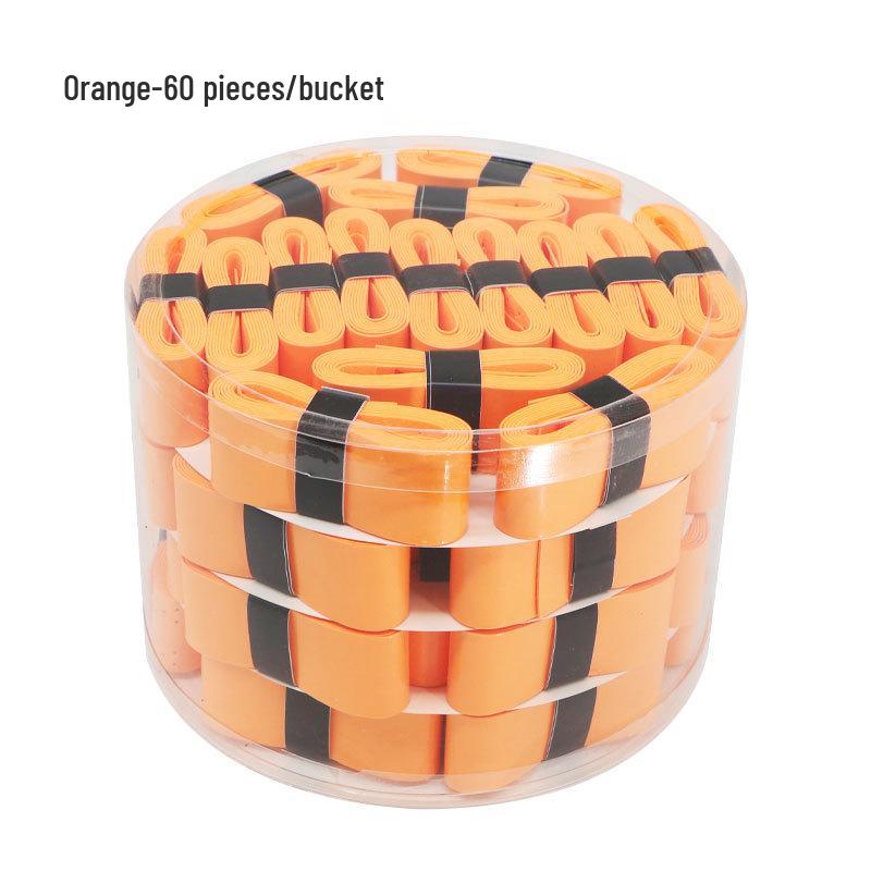 Elastic Perforated PU Leather Overgrip for Badminton, Tennis & Table Tennis Rackets, Fishing Rods with Ribbed Sweatband