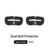 hijk1 Car Seat Belt Buckle Protector Safety Belt Anti-scratch Cover For Volkswagen VW Golf 4 6 GTI Tiguan Passat B5 B6 B7 CC Jetta MK5