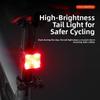 Quick Charging Bicycle Brake Tail Light High Brightness Cycling Accessories  Night Cycling