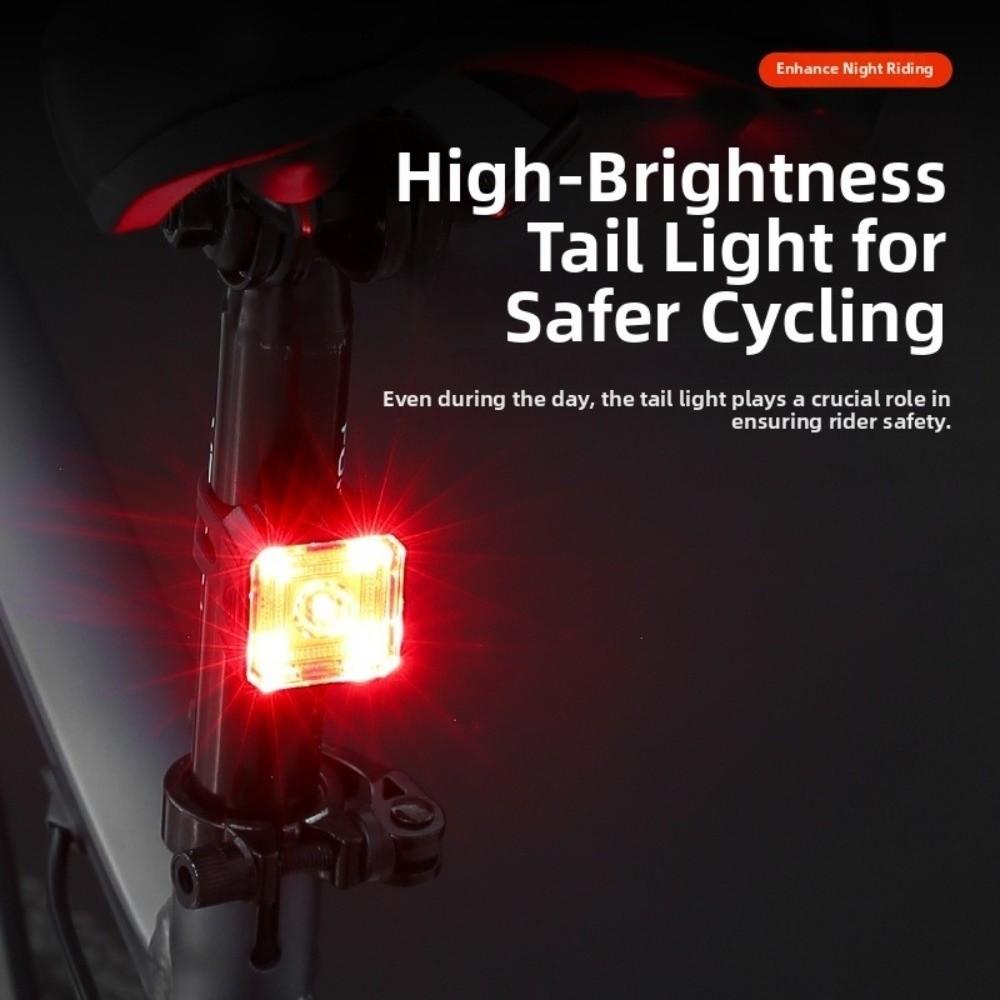 Quick Charging Bicycle Brake Tail Light High Brightness Cycling Accessories  Night Cycling