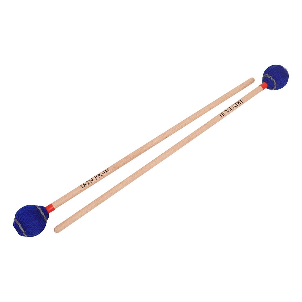 Marimba Mallet Wool Yarn Head Beech Wood Handle Pair for Marimba Xylophone Vibraphone Percussion Accessories
