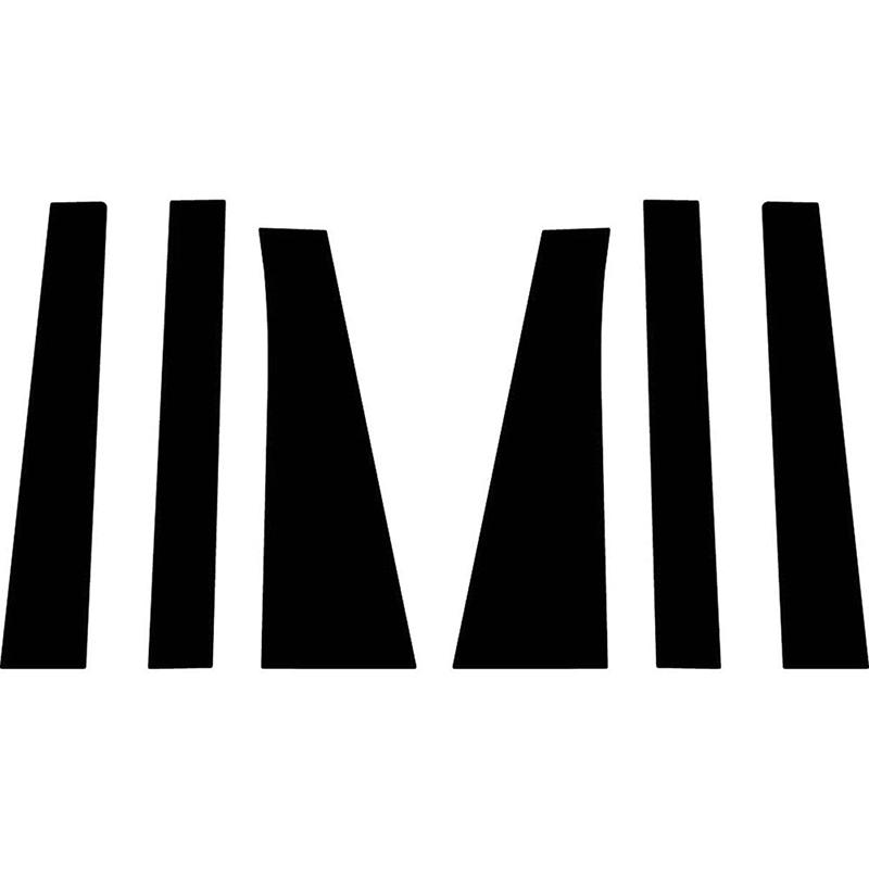 6 шт. автомобильные стойки, накладки на окна, двери, накладки для Toyota Sienna 2010 2011 2012 2013 2014 2015 2016 2017 2018