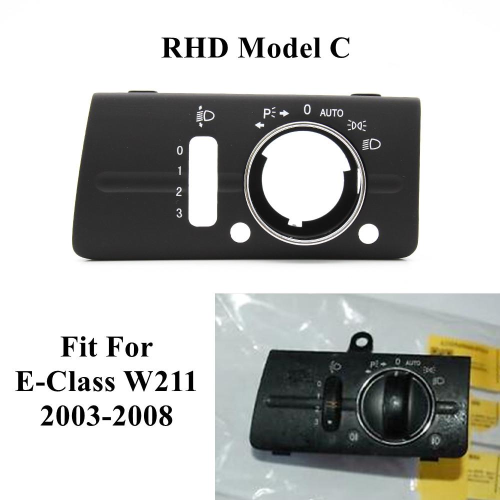 RHD правый привод приборной панели фара переключатель крышка накладка для Mercedes Benz W211 E Class320 350 550