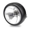 5.75 Inch Retro Motorcycle Headlights Modified Universal 12V High Low Beam Headlights Iron Shell Circular Motorcycle Headlights