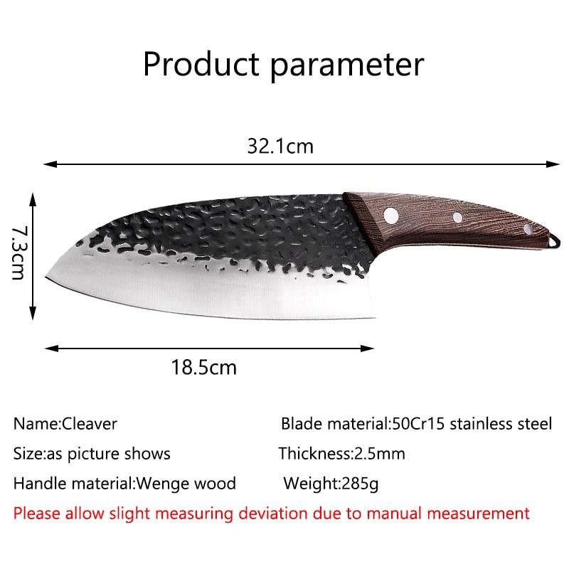 Stainless Steel Kitchen Chinese Cleaver Knives 5Cr15mov Steel Chef Knife Slicer Meat Chopping Knife