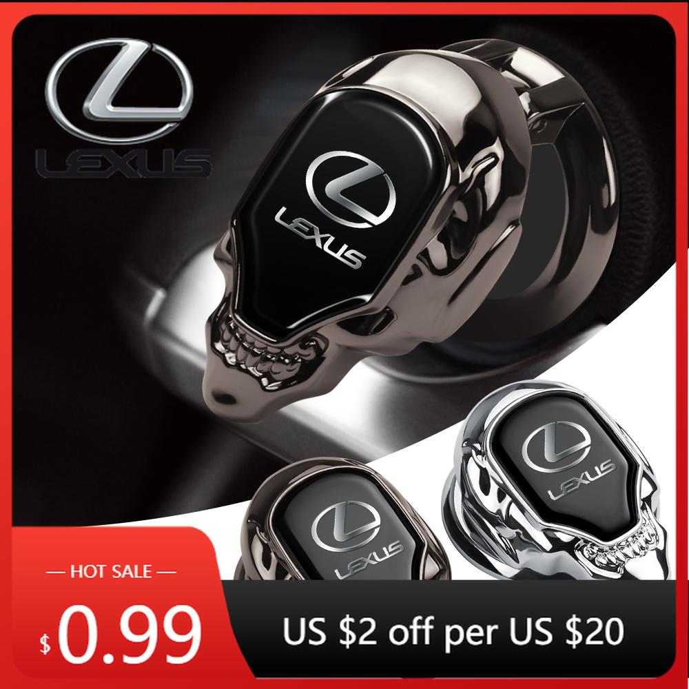 Interior Stickers Car Start Stop Engine Push Button Switch Cover Decorative Stickers Accessories For Lexus LS LC IS350 ES300h ES